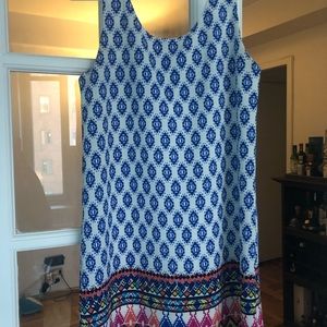 Adorable multicolored shift dress